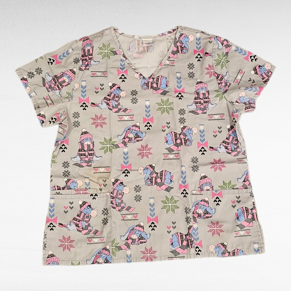 Disney Winnie The Pooh Eeyore Scrub Top